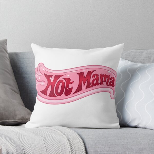 Item preview, Ilustración de insignia de llama de mamá sexy retro rosa designed and sold by EmberlitPublish.