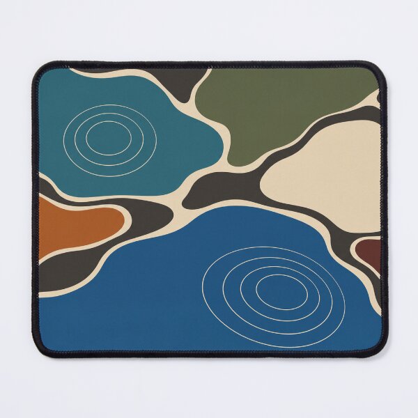 Item preview, Tide Pool – Abstract Coastal Bath Mat designed and sold by astersgraphics.