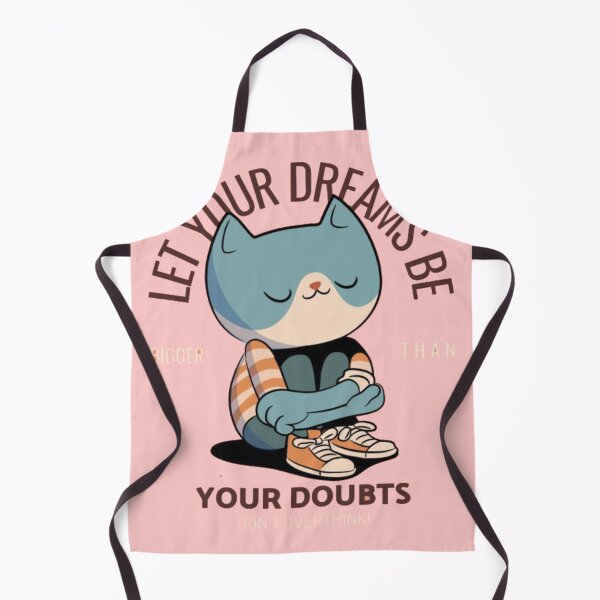 Item preview, Let Your Dreams Be Bigger Than Your Doubts - Cute Sitting Cat Pastel Streetwear designed and sold by GenZFashion000.