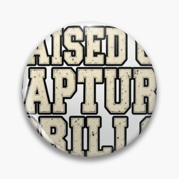 Item preview, Raised on Rapture Drills Vintage Text Funny Church Shirt designed and sold by GloryandFame.