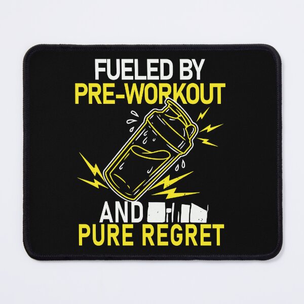 Item preview, Fueled by Pre Workout and Pure Regret Funny Gym Fitness Workout T-Shirt designed and sold by Design-Pro-21.