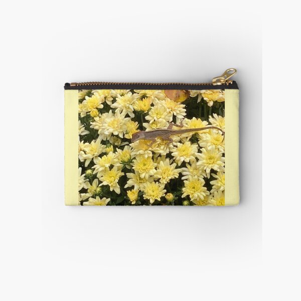 Item preview, Brown anole lizard on yellow mums  designed and sold by Ben Waggoner.