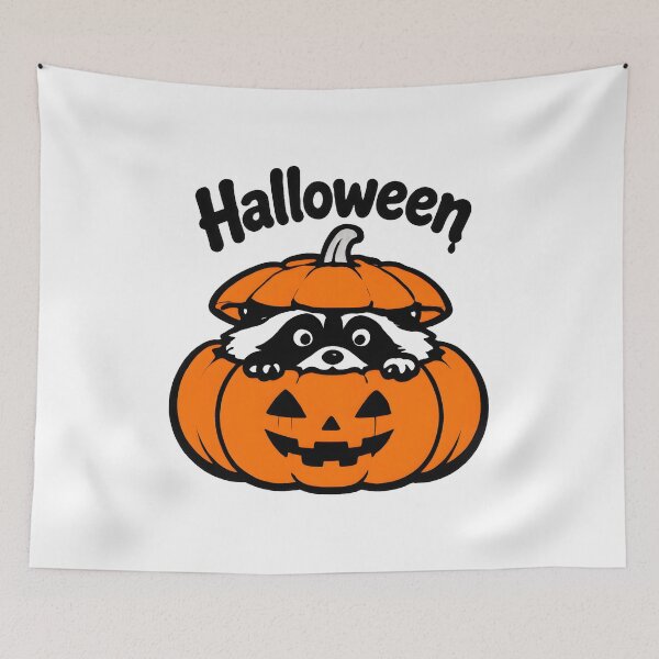 Item preview, Unbothered Raccoon Halloween meme designed and sold by ViolettaGlass.