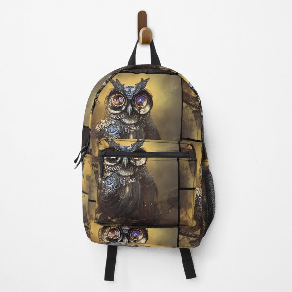 Item preview, Steampunk Mechanical Owl Abstract Cybernetic Animal Art designed and sold by Dong37xLacAamM.