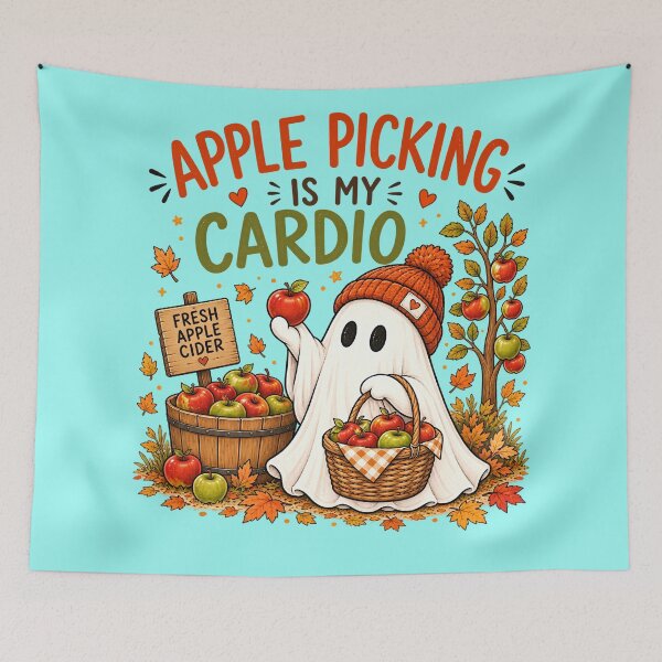 Item preview, Apple Picking Is My Cardio designed and sold by NoThoughtsCat.