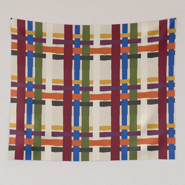 Item preview, Over Under – Modern Woven Geometric Throw Pillow designed and sold by astersgraphics.