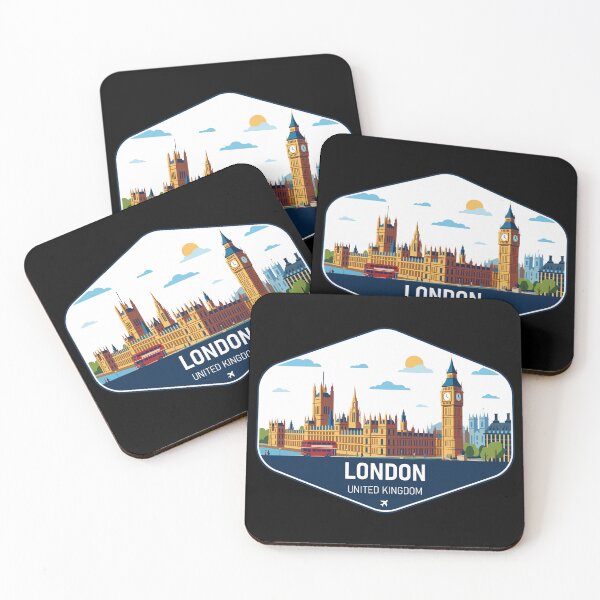 Item preview, London United Kingdom Travel Souvenir designed and sold by RareDeerArt.