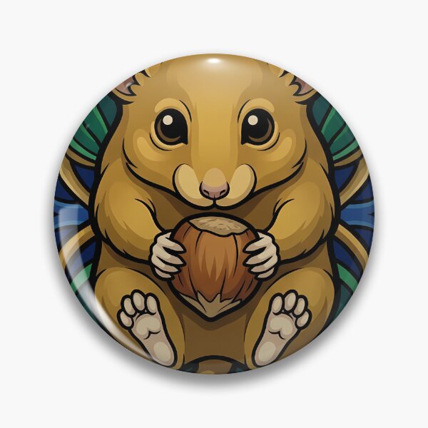 Item preview, Gothic Witches Sabbath — Hazel Dormouse with a Hazel Nut — Dark Familiar Emblem designed and sold by IllumeInk.