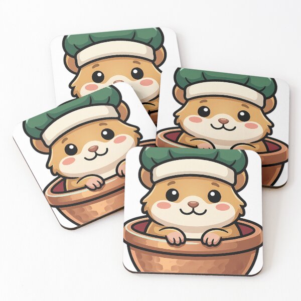 Item preview, Cute Dormouse Baker in a Copper Mixing Bowl at Christmas designed and sold by pumsquare.
