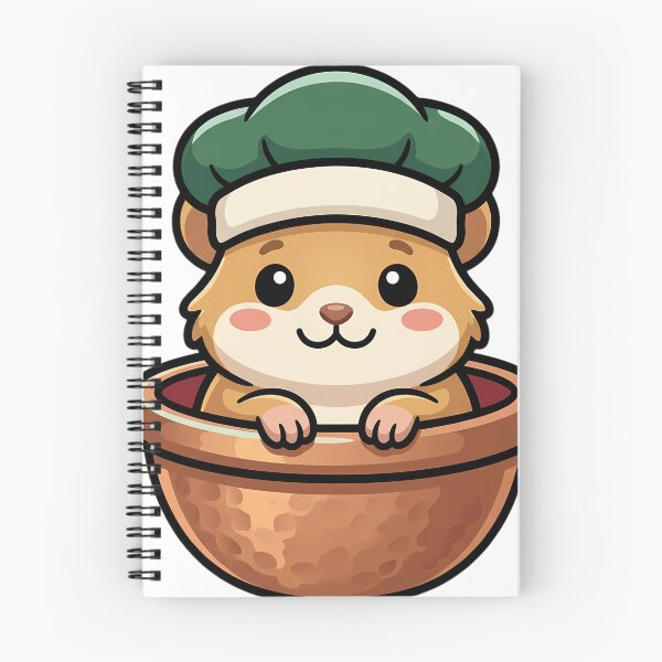 Item preview, Cute Dormouse Baker in a Copper Mixing Bowl at Christmas designed and sold by pumsquare.