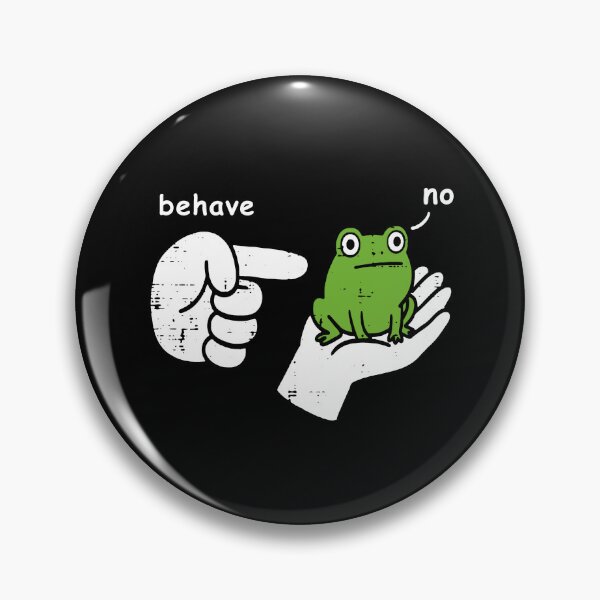 Item preview, Behave No Dishonest Frog Meme designed and sold by nosu-art-pod.
