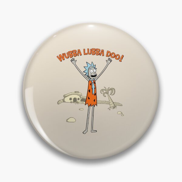 Item preview, Wubba Lubba Doo! -Rick Sanchez Flintstone Parody designed and sold by Epicfunchart.