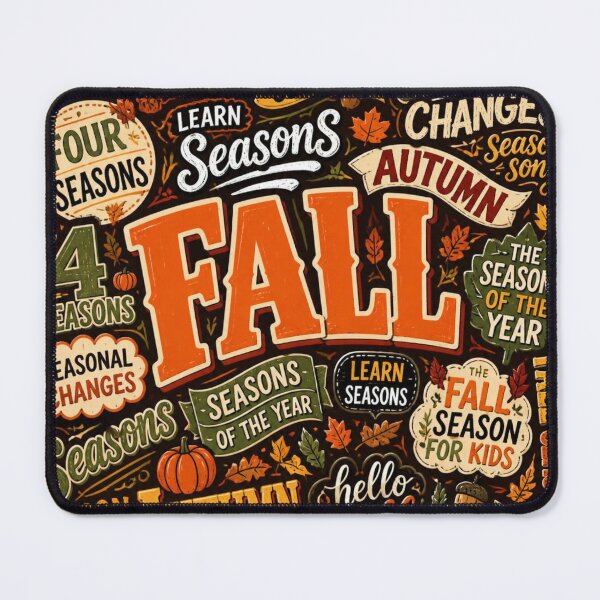 Item preview, Fall Bulletin Board – Autumn Season Typography Sticker designed and sold by Shadryx.