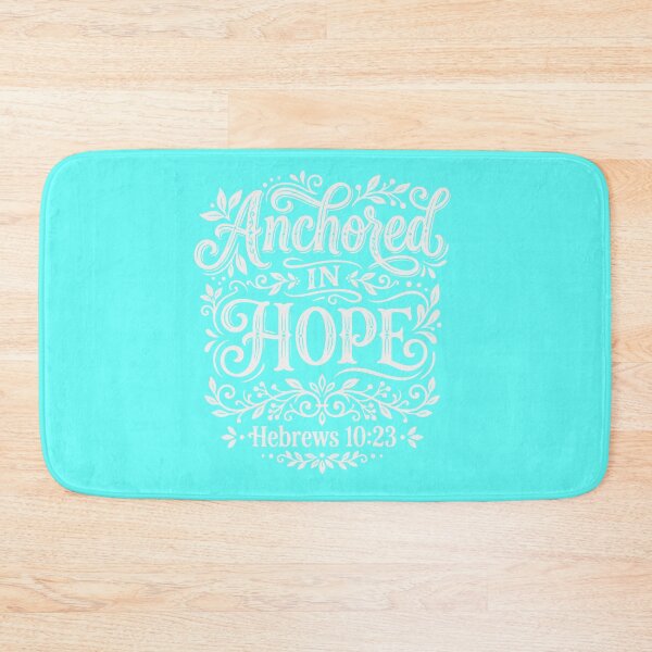 Item preview, Anchored in Hope Hebrews 10:23 Bible Verse designed and sold by LilSeashell.