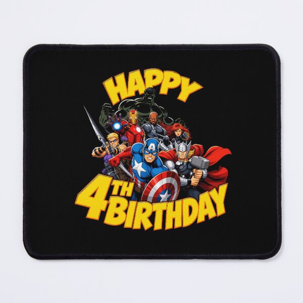 Item preview, Happy 4th Birthday Superhero designed and sold by AfroClothing.