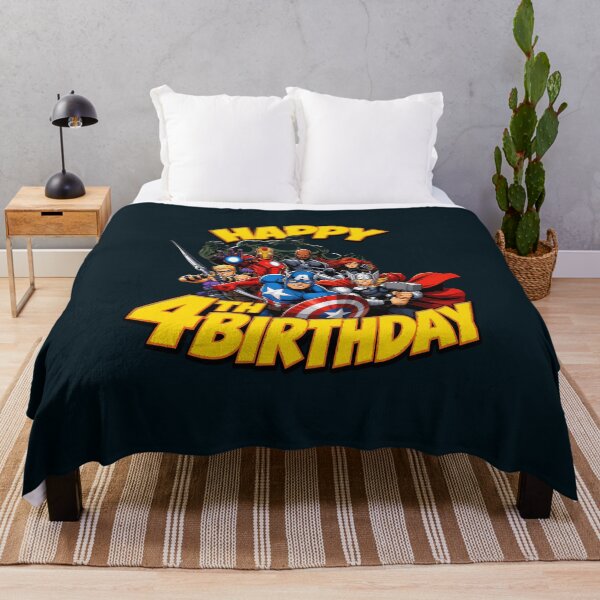 Item preview, Happy 4th Birthday Superhero designed and sold by AfroClothing.