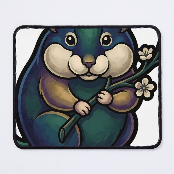 Item preview, Gothic Witches Sabbath — Norway Lemming with a Blackthorn Sprig — Dark Familiar Emblem designed and sold by IllumeInk.