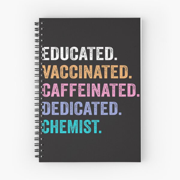 Item preview, Educated Vaccinated Caffeinated Dedicated Chemist Funny Science Lover Gift Design designed and sold by JerkClothing.
