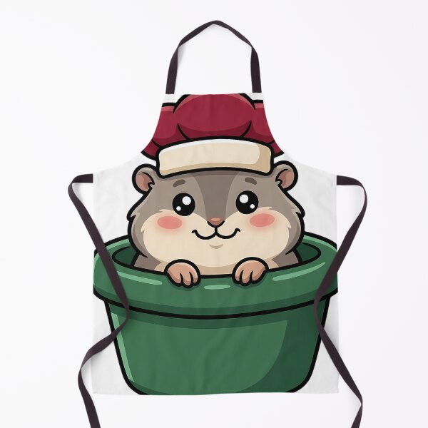 Item preview, Cute Lemming Baker in a Green Glazed Pudding Basin designed and sold by pumsquare.
