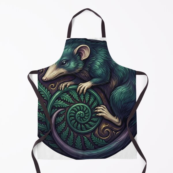 Item preview, Gothic Witches Sabbath — Common Shrew with a Curled Fern Frond — Dark Familiar Emblem designed and sold by IllumeInk.