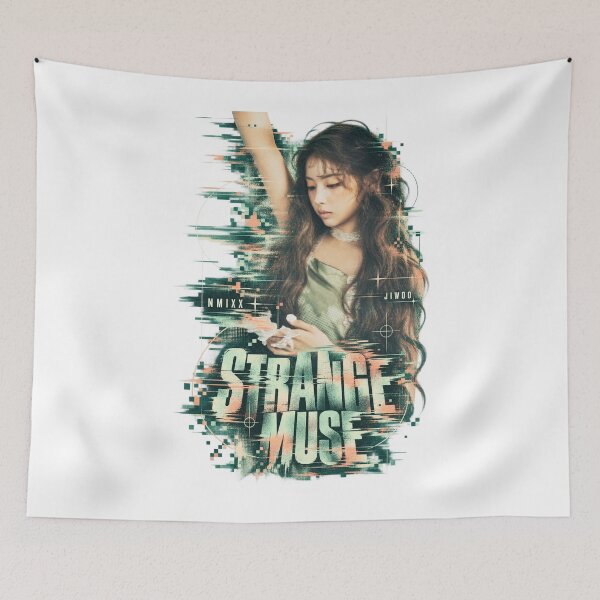 Item preview, NMIXX Jiwoo Strange Muse Digital Noise | Kpop Aesthetic designed and sold by Valereekmerch.