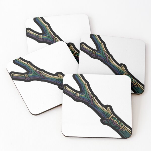Item preview, Gothic Witches Sabbath — Forked Hazel Divining Rod — Dark Craft Relic Emblem designed and sold by IllumeInk.