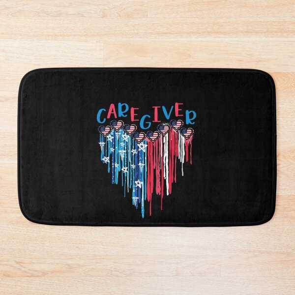 Item preview, Patriotic Caregiver Flag Heart Drip Painting designed and sold by DarenKutch65.