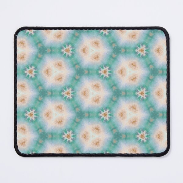 Item preview, Seafoam Sand Hexagonal Tile Pattern Mandala - Throw Pillow designed and sold by ArithraStudio.