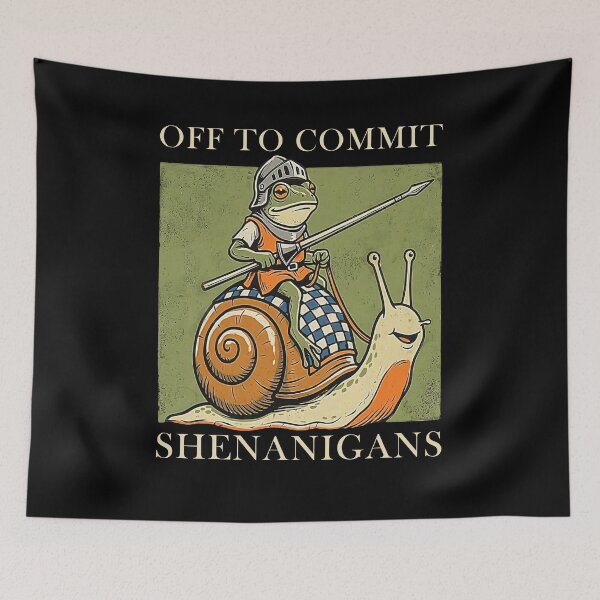 Item preview, Off to Commit Shenanigans Frog Meme designed and sold by nosu-art-pod.