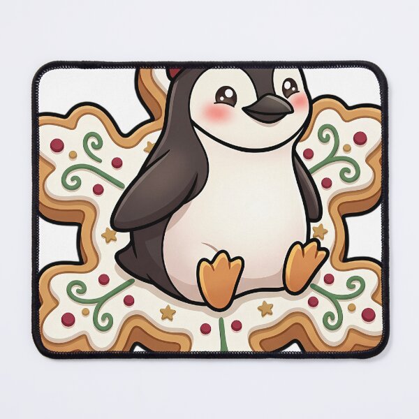 Item preview, Cute Chinstrap Penguin on a Giant Snowflake Biscuit designed and sold by pumsquare.