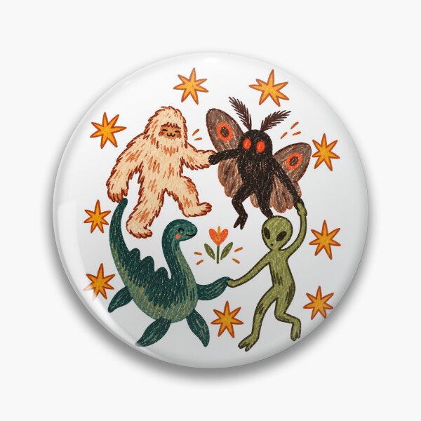 Item preview, Dancing Cryptids Bigfoot Mothman Loch Ness designed and sold by Pixelfloraa.