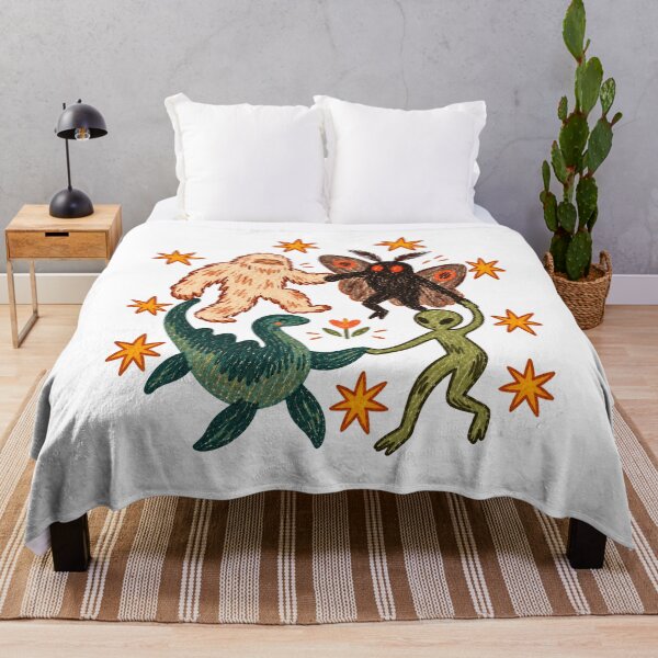 Item preview, Dancing Cryptids Bigfoot Mothman Loch Ness designed and sold by Pixelfloraa.