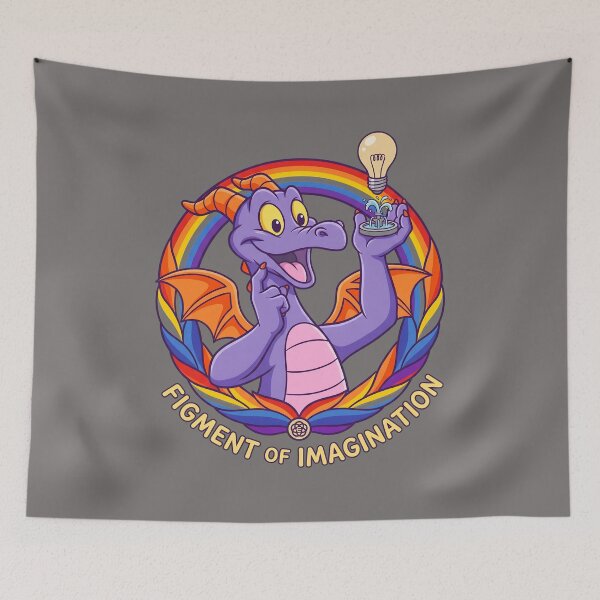 Item preview, Figment Rainbow Idea Dragon Lightbulb Shirt-40 designed and sold by BerndWagn.