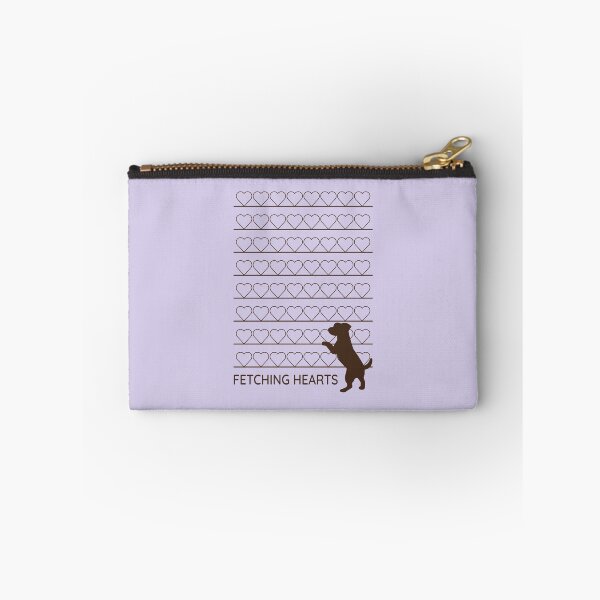 Item preview, Fetching Hearts Minimalist Cute Dog Silhouette Retro Art designed and sold by ANJ Creative Designs.