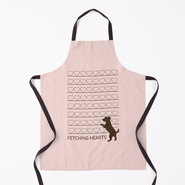 Item preview, Fetching Hearts Minimalist Cute Dog Silhouette Retro Art designed and sold by ANJ Creative Designs.