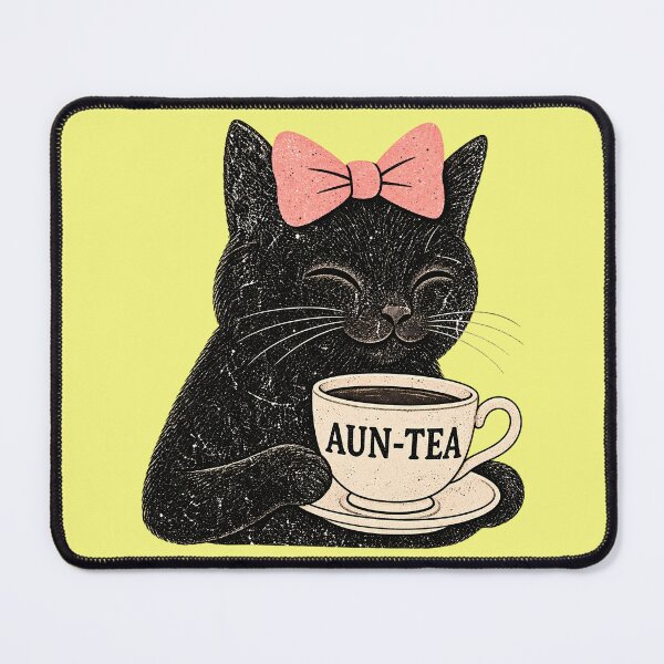Item preview, Aunt Tea Cute Retro Cat Auntie designed and sold by kyvua-artist.