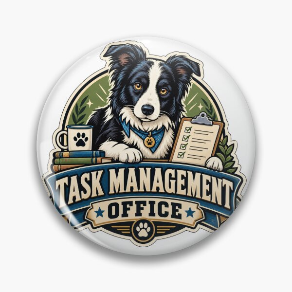 Item preview, Task Management Office Border Collie designed and sold by DesignArtEmpire.