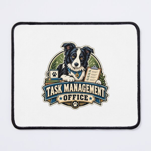 Item preview, Task Management Office Border Collie designed and sold by DesignArtEmpire.