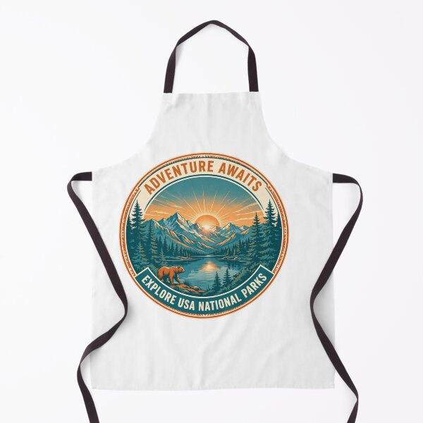 Artikelvorschau, Adventure Awaits USA National Parks Vintage Travel entworfen und verkauft von mahi1design.