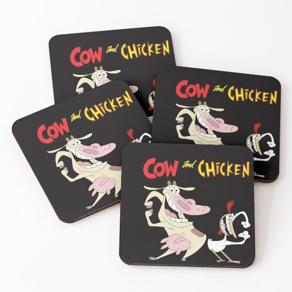 Item preview, COW and CHICKEN Character Duo Zany Faces designed and sold by Miroko-Draw.