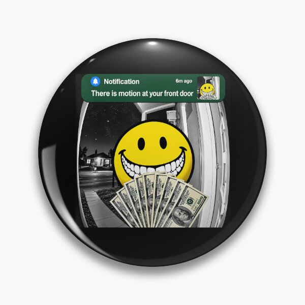 Item preview, There is Motion at Your Front Door Horror Smile Face designed and sold by nosu-art-pod.