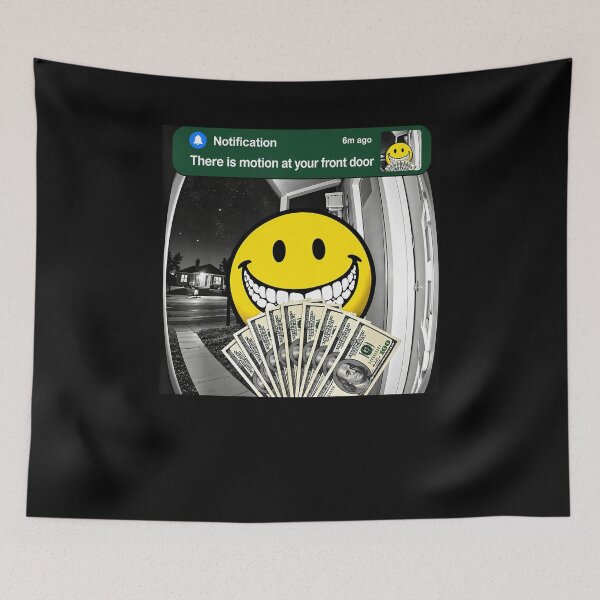 Item preview, There is Motion at Your Front Door Horror Smile Face designed and sold by nosu-art-pod.