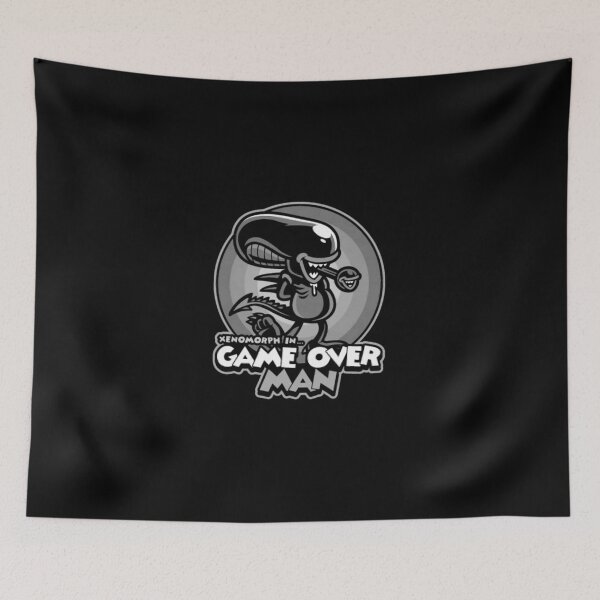 Item preview, Monochrome Sci-Fi Creature Game Quote Emblem designed and sold by EveSpinka36.
