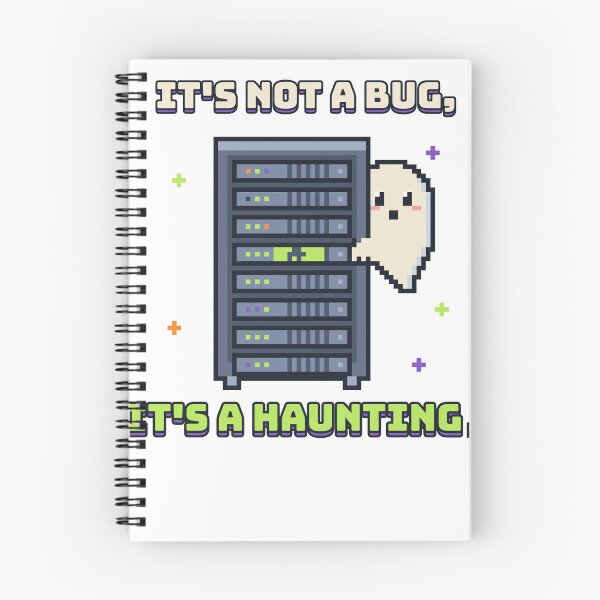 Item preview, Pixel Ghost Server Rack IT Support Funny Halloween designed and sold by MiniSaga Shop.