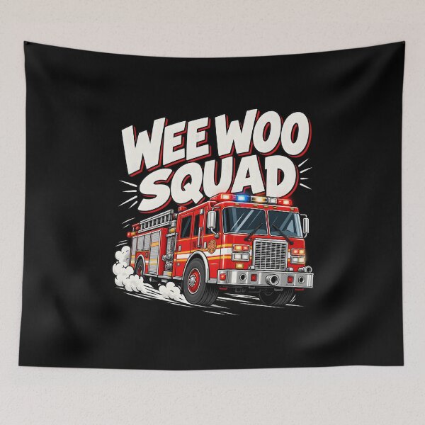 Item preview, Wee woo squad fire fighter designed and sold by fairmont-press.