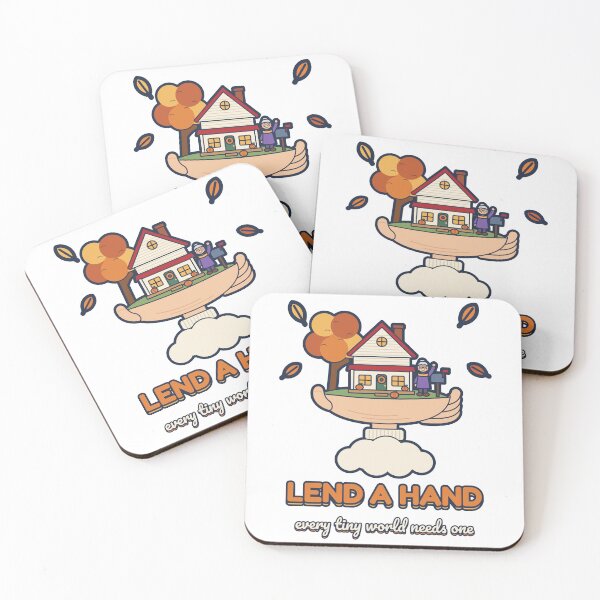 Item preview, MiniSaga Giant Hand Tiny Porch House Fall Kindness designed and sold by MiniSaga Shop.