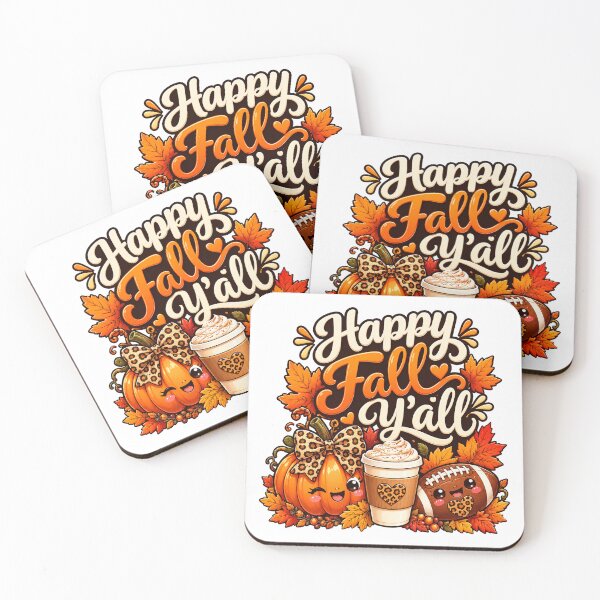 Item preview, ¡Feliz otoño a todos! Leopardo, calabaza, fútbol americano y café. designed and sold by QuiteOrbit.