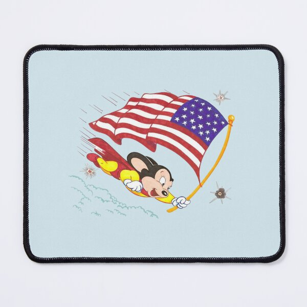 Item preview, Mighty Mouse Patriotic Flying American Flag Vintage designed and sold by Epicfunchart.