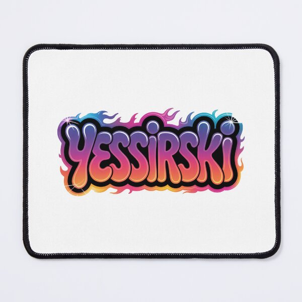 Item preview, Yessirski Meme Slang, Funny Bubble Letters with Flames and Sparkles designed and sold by LoFizzy.