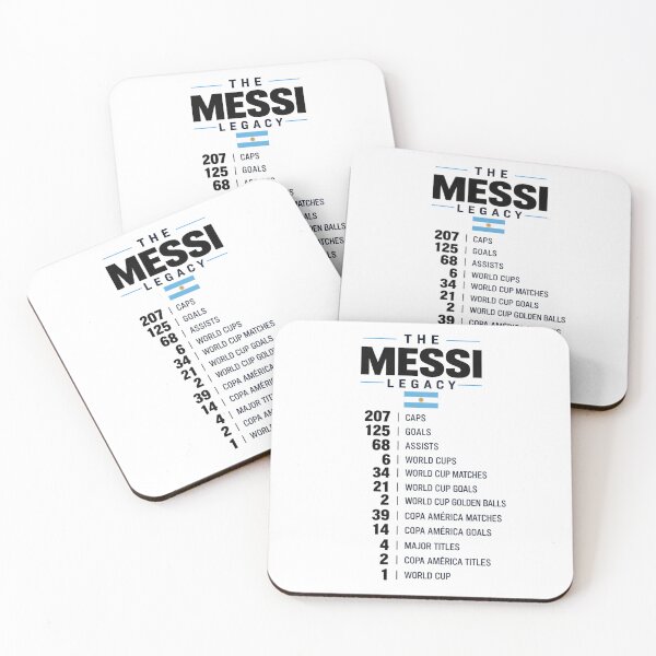Item preview, The Messi Legacy – Lionel Messi Argentina Football Statistics designed and sold by DeedyWorld.